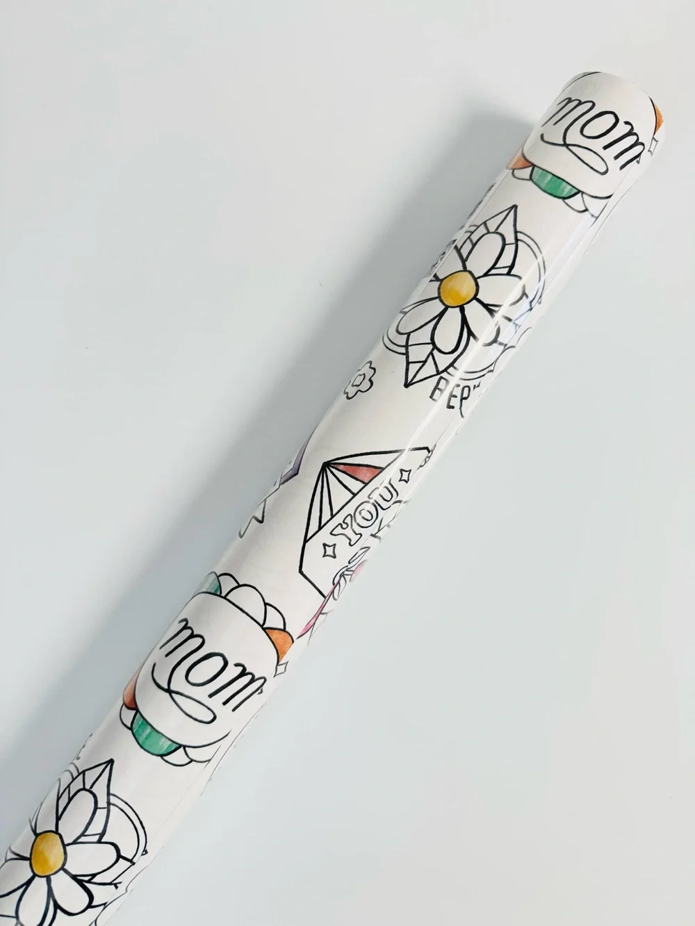 Hallmark Colorable Gift Wrapping Paper For Mom Limited Edition 17.5 sq ft NWT